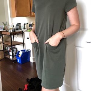 Green T-Shirt Dress